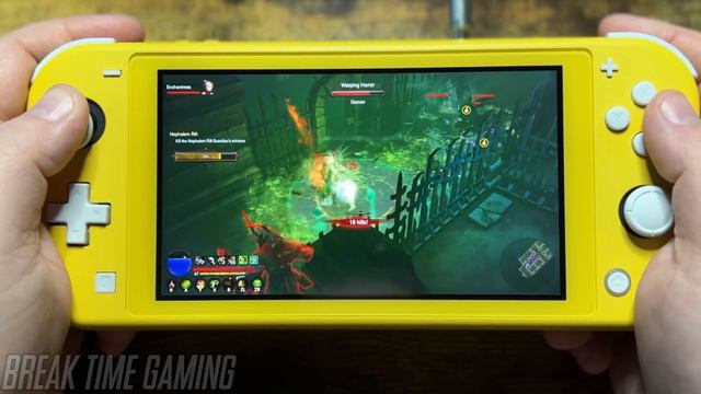 Diablo 3 Eternal Collection - Nintendo Switch Lite Gameplay (Yellow Switch Lite)