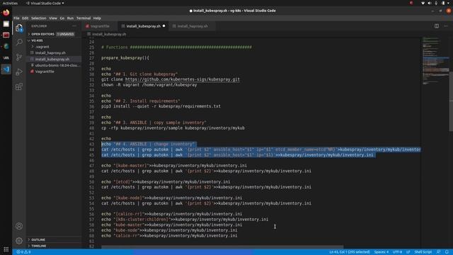 VAGRANT K8S - 5. INSTALLATION KUBESPRAY смотреть онлайн