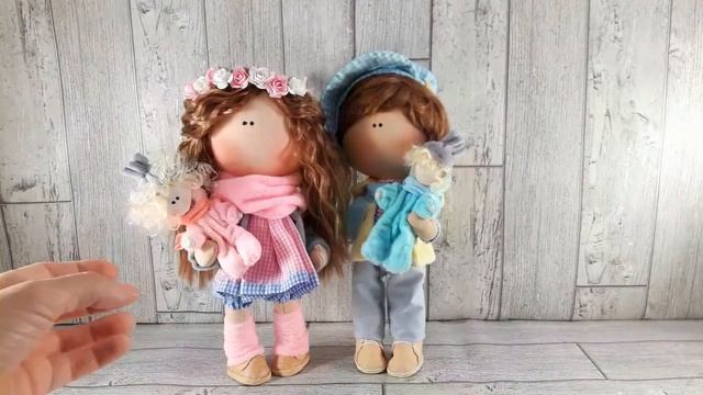 Текстильные куклы-счастливая семья. смотреть онлайн