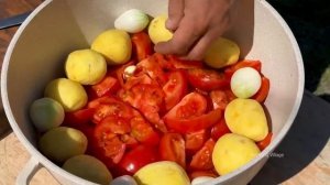 ПРИГОТОВЛЕНИЕ ВКУСНОЙ ЕДЫ НА ПРИРОДЕ Азербайджанская Кухня Деревенская Кухня  Рецепты