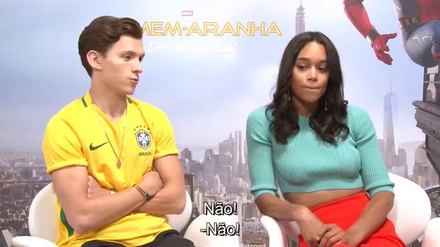 Tom Holland and Laura Harrier Flirting With Each Other And Cute Moments смотреть онлайн