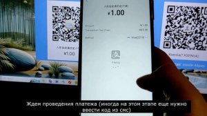 Оплата Alipay. Сканируем QR-кода продавца