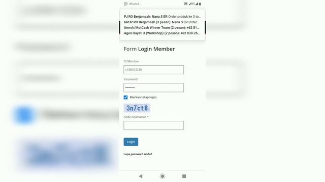 CARA LOGIN MEMBER AREA WEB RESMI PT.BEST смотреть онлайн