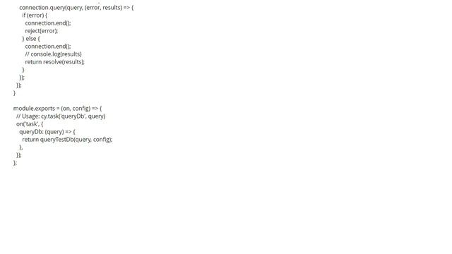 connect ETIMEDOUT when connecting cypress with DB (1 answer) смотреть онлайн