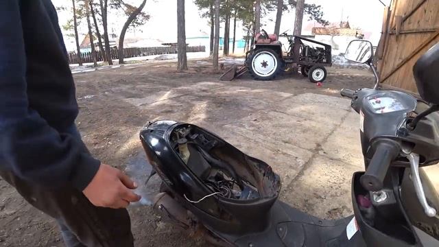 Первый пуск Suzuki Lets 2,открыли мотосезон 2019 . смотреть онлайн