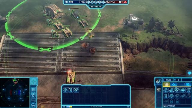 Command & Conquer 4: Tiberian Twilight - 1v1 Skirmish HARD - Afflicted Arena - Gameplay PC смотреть онлайн