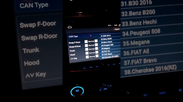 Инженерное меню Китайского андроид 6 в магнитоле.