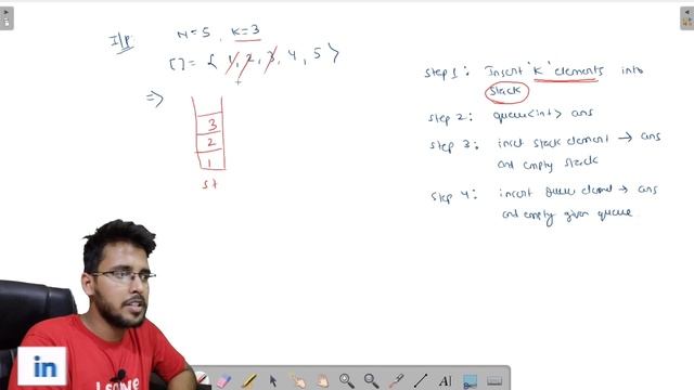 Reverse First K elements of Queue | @GeeksforGeeksVideos solution | Stack and Queue Playlist hello смотреть онлайн