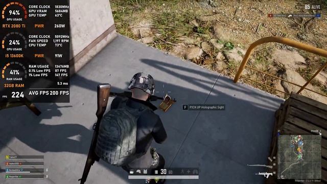 RTX 2080 Ti | PUBG - 1080p Ultra Graphics (tested in 2024) смотреть онлайн