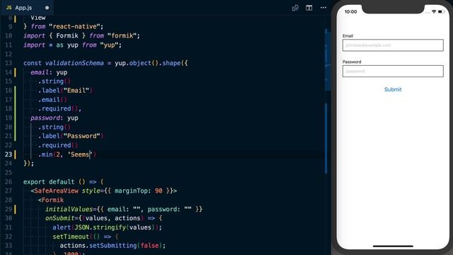 Building a Sign In Form | Building and Validating Forms with Formik & Yup смотреть онлайн