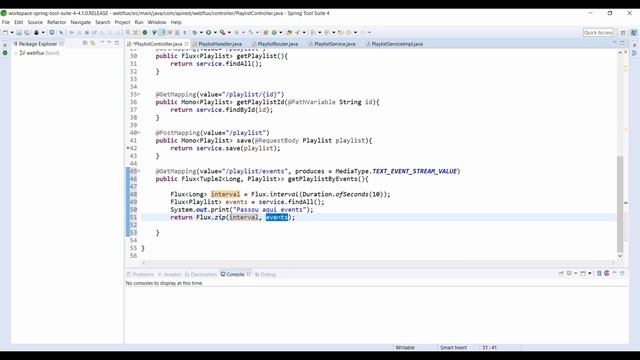 API REST com Spring Webflux e MongoDB: parte6- Events Stream смотреть онлайн