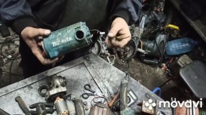 Makita GA9050 ремонт контактов статора