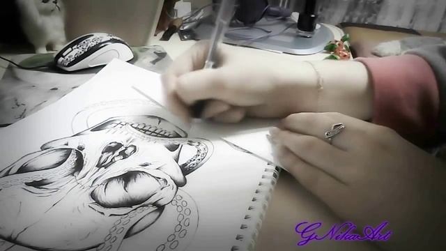 Рисунок черепа от GNikaArt смотреть онлайн