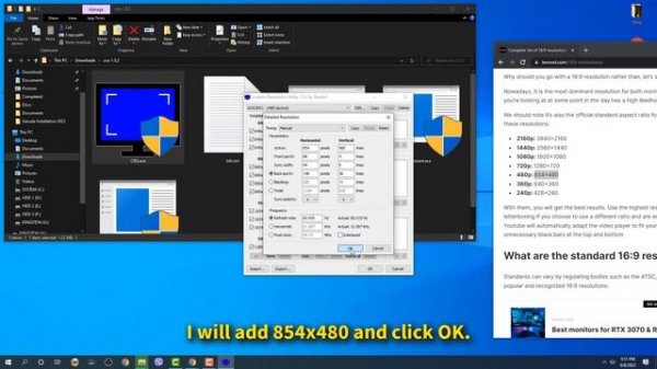 How to manually set a custom resolution on your Windows PC with CRU 2022 Guide