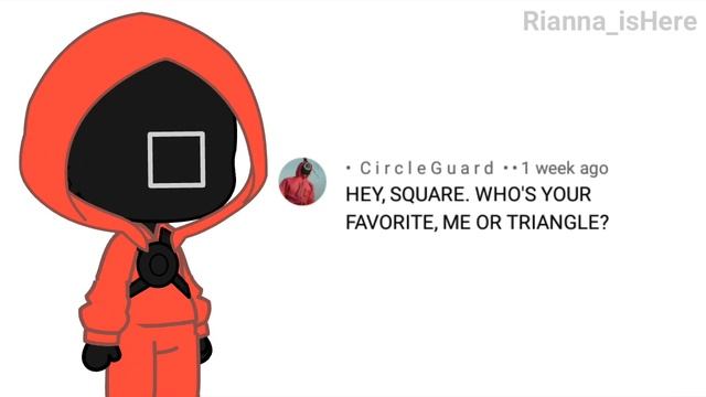 Triangle, circle, square and me react to your comments [squid game] {part 2} смотреть онлайн