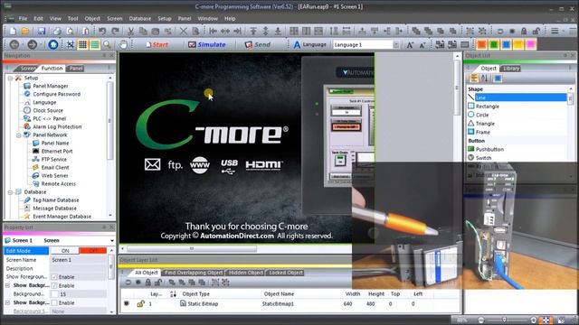 C-More EA9 HMI Headless RHMI Windows Remote Access App смотреть онлайн