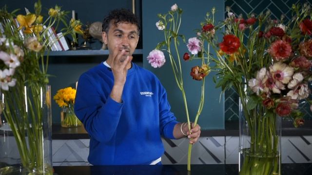 Главные особенности японских ранункулюсов | Интерьерная композиция смотреть онлайн