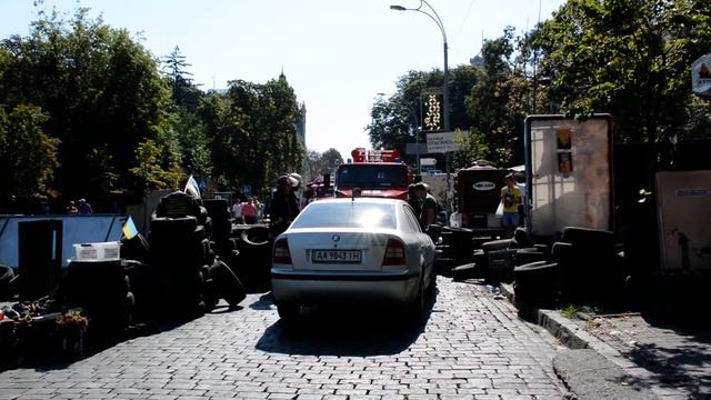 Пожар на Институтской. Киев. 07.08.2014 смотреть онлайн