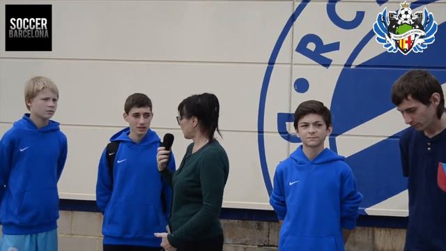 Футбольная школа в Барселоне: Интервью после матча с ФК Ангел в Барселоне смотреть онлайн