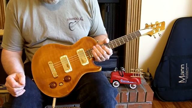 Mann OSEM-5 Octave Baritone Single cut Electric Mandolin смотреть онлайн