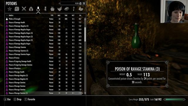 Skyrim Let's Play 180 - female Argonian w face cam смотреть онлайн