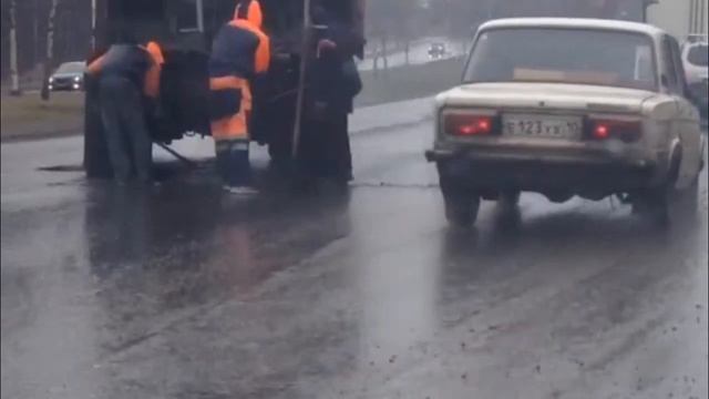 Как в Петрозаводске ремонтируют ямы смотреть онлайн