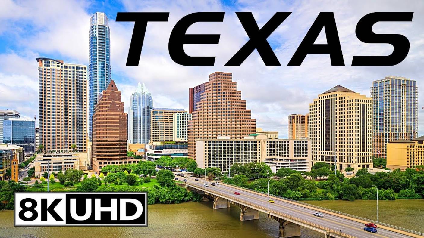 Техас 8K Видео с Дрона Ultra HD 120 FPS смотреть онлайн