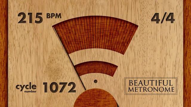 215 BPM 4/4 Wood Metronome HD смотреть онлайн