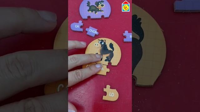 Quebra-cabeça Sílabas dos Bichos смотреть онлайн