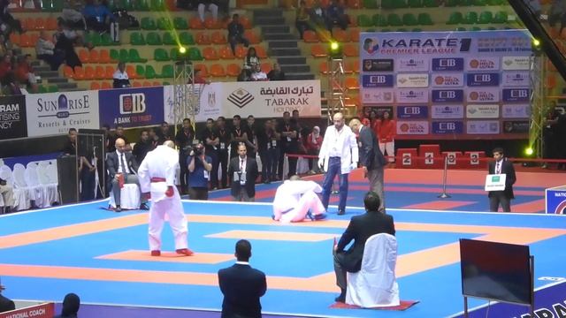 Karate 1 Egypt 2016 kumite male -84 Kg final, Ibrahim EGY vs Nantumi KSA смотреть онлайн