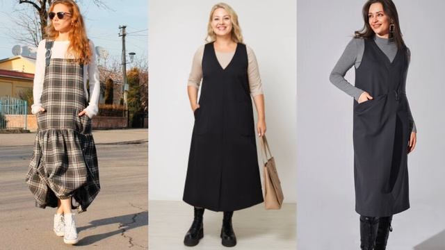 МОДНЫЕ САРАФАНЫ? ЗИМНИЕ ОБРАЗЫ НА КАЖДЫЙ ДЕНЬ? смотреть онлайн