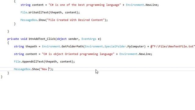 How to read, write, append in text file using C# смотреть онлайн