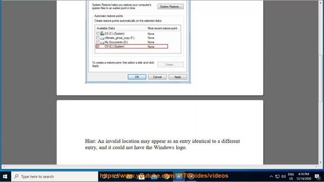 Fix filename, directory name, or volume label syntax is incorrect (0x8007007B) in System Restore смотреть онлайн