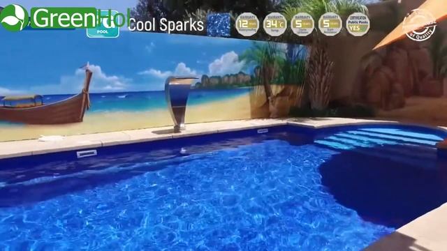Лайнер 3D Haogenplast Pool Sparks Мрамор