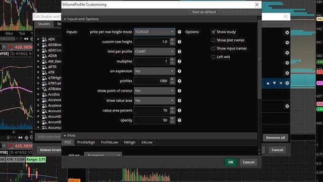 How to set up the volume profile indicator in ThinkorSwim смотреть онлайн