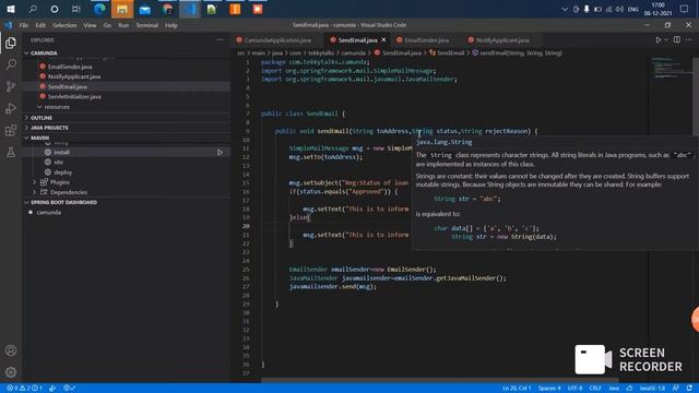 External Task in Camunda | Java Delegate in Camunda | Email Integration with Camunda смотреть онлайн