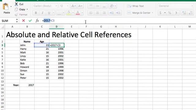 Excel Tutorial 1 - Pearson Office 2016 - Grader Project 2 - Absolute and Relative Cell References смотреть онлайн