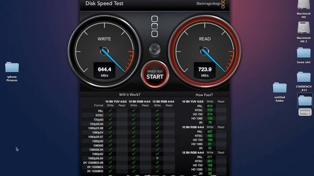 BlackMagic Speedtest Macbook Pro Retina 15