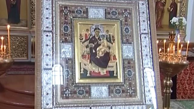 Афонская икона Божией Матери «Геронтисса» доставлена в ляденский Благовещенский монастырь смотреть онлайн