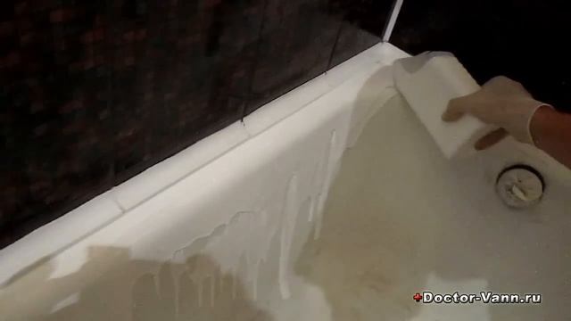Реставрация ванны жидким акрилом методом «налива» смотреть онлайн