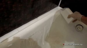 Реставрация ванны жидким акрилом методом «налива»