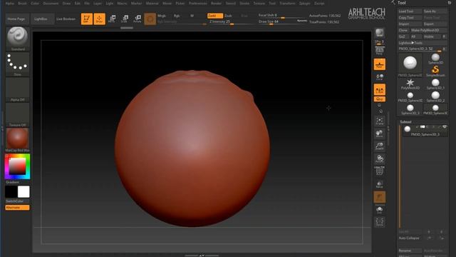 Курс по ZBrush R8 | Урок 2 | Функции вида в Zbrush, симметрия, изоляция смотреть онлайн