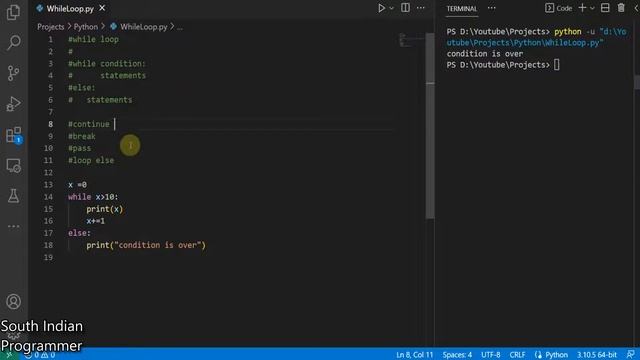 Python Programming : While loops смотреть онлайн