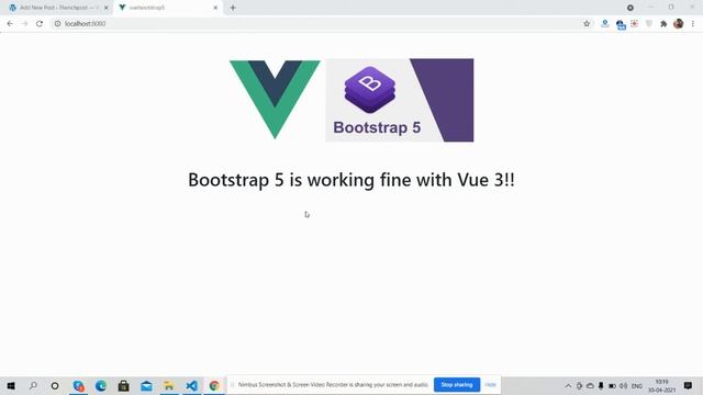 Add Bootstrap5 in Vuejs | Vue 3 смотреть онлайн