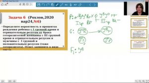Группы крови резус фактор. Задание 6 Разбор задачи по биологии. ЕГЭ