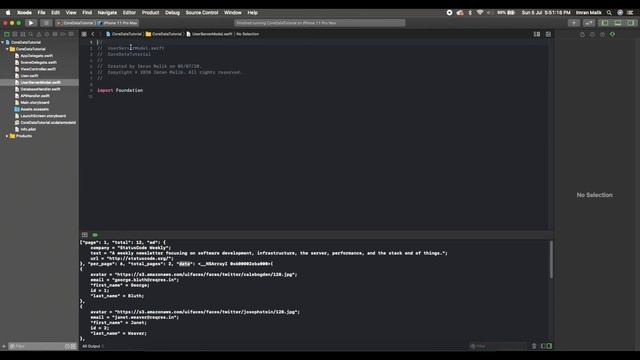 Lesson 2 - Core Data: Store API response into CoreData | Swift 5, Xcode 11 смотреть онлайн