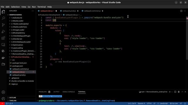 Code Splitting dev prod Webpack Configuration | #20 смотреть онлайн
