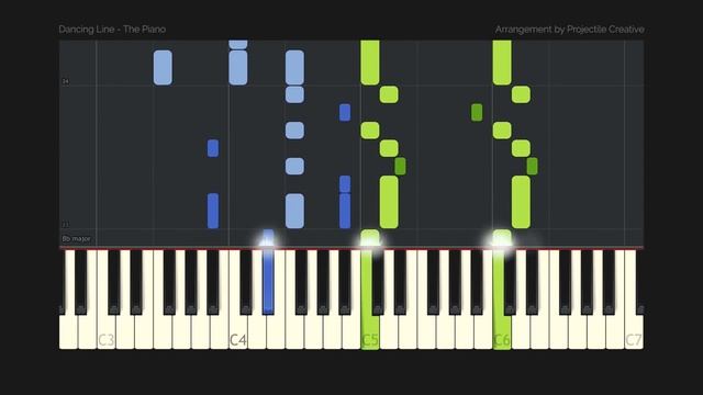 Dancing Line - The Piano // Custom Arrangement (Synthesia Tutorial + MIDI + PDF) смотреть онлайн