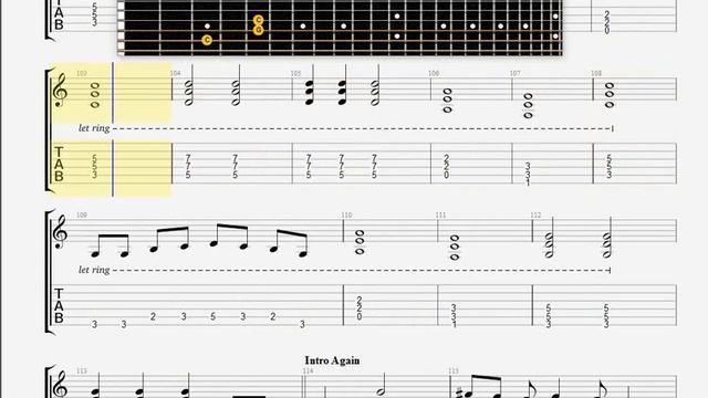 Aria Angel Dust GUITAR 1 TABLATURE смотреть онлайн