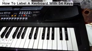 How to install your piano notes stickers | Label A Keyboard With 54 Keys Davis D-201